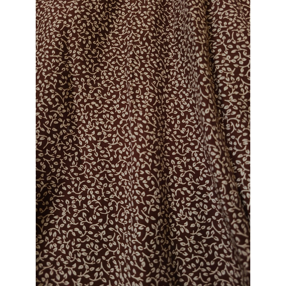 Equinox Maxi Dress Women 5/6 Brown Floral Tie Back Spaghetti Strap - Picture 11 of 11